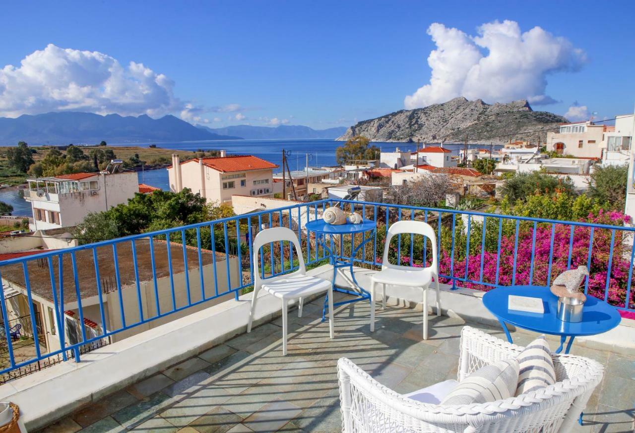 Aeginia 1- Breathtaking Sea View House In Perdika Vila Exterior foto